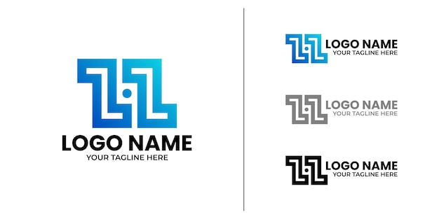 Letter H of Number 22 Monoline Logo