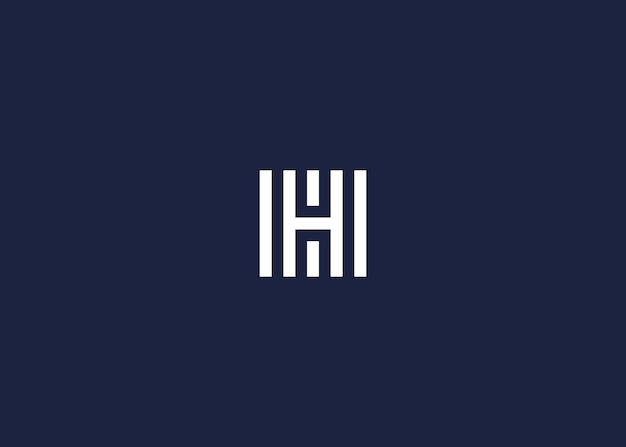 letter h with square logo icon design vector design template inspiration