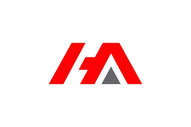 Letter HA logo vector ontwerpsjabloon