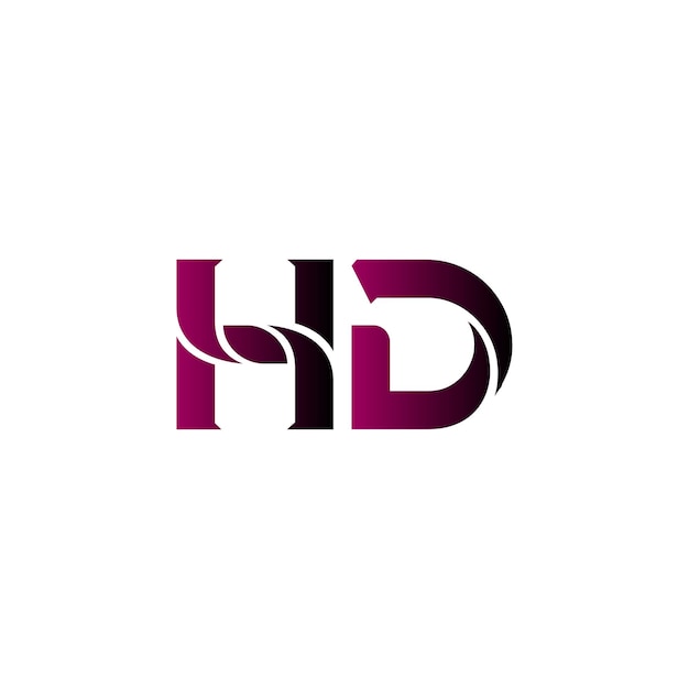 Vector letter hd logo