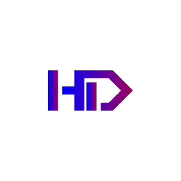 Вектор Логотип буквы hd