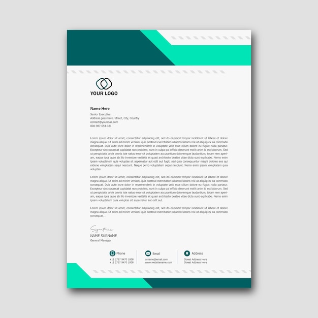 letter head design