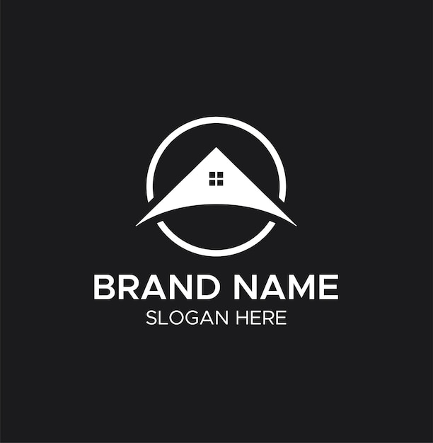 letter a home logo concept