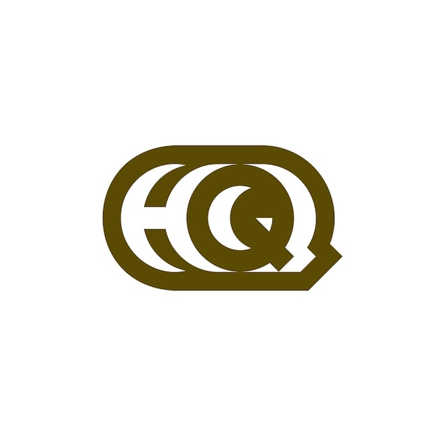 Letter HQ or QH logo