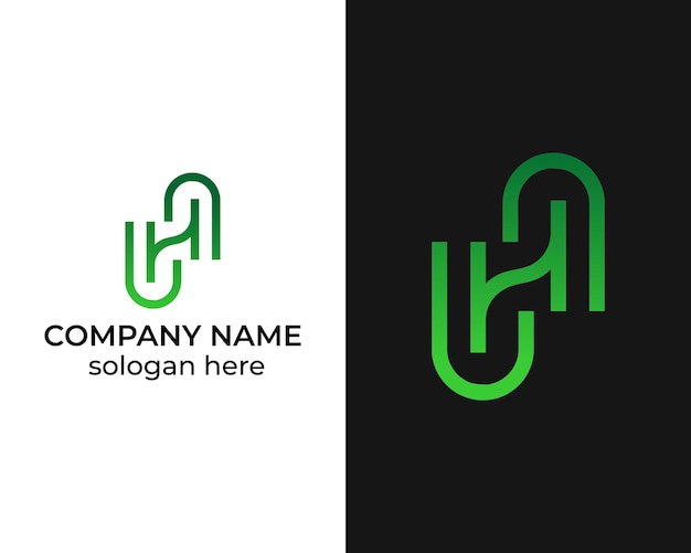 Vector letter hs creative logo design template