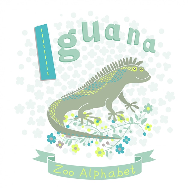 Letter i - iguana