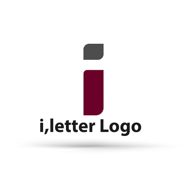 Vettore concetto di logo della lettera i nel moderno