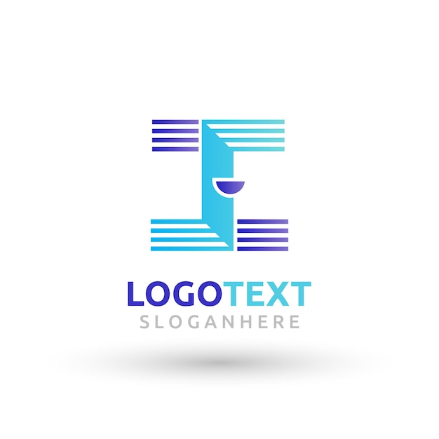 Vector letter i logo