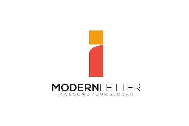 Vector letter i vector template logo design