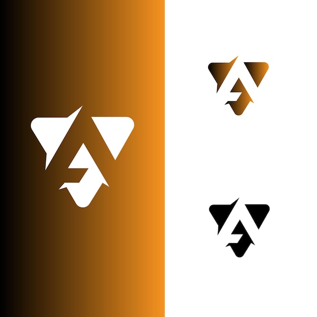Un design del logo iniziale della lettera