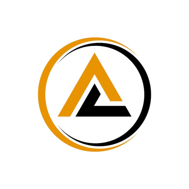 Буква A Первоначальный шаблон логотипа монограммы