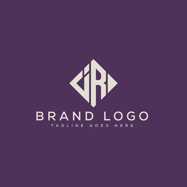 letter IR logo design vector template design for brand