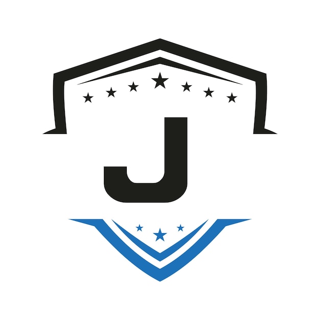 Letter J Automotive Shield Logo Vector Template Vervoer Logo Symbol
