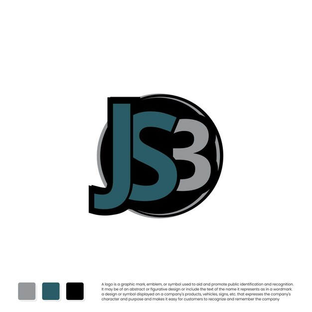 Letter J In Circle With S And B .