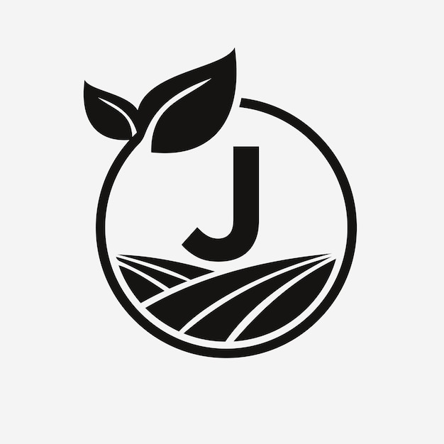 Letter J Landbouw Logo Landbouw Logotype Symbol Template