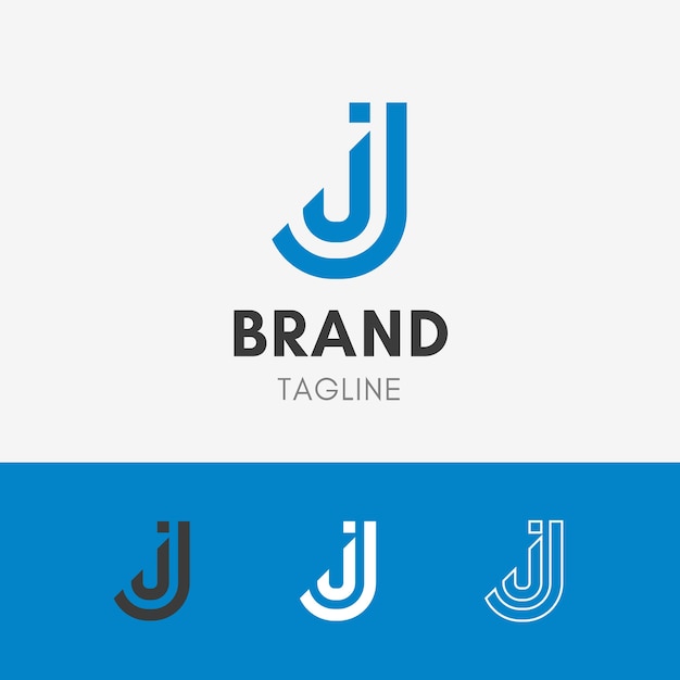 Premium Vector  Letter j line logo