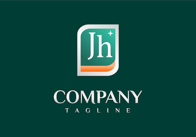 Vector letter j logo h suitable for the company's initial symbol