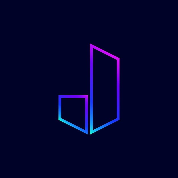 Letter j-logo ontwerp