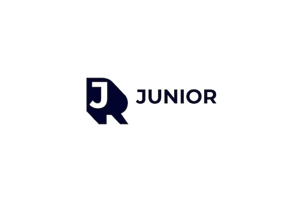 шаблон векторного логотипа буквы j дизайн логотипа