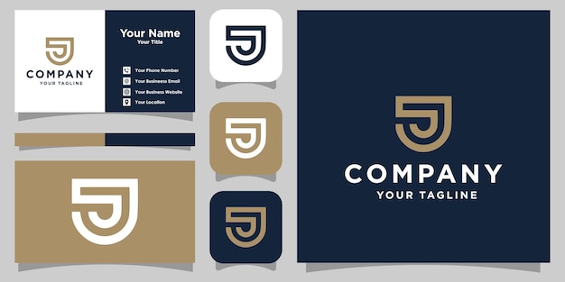 文字jモダンなロゴデザインjロゴはあなたのブランドアイデンティティなどに使用されます