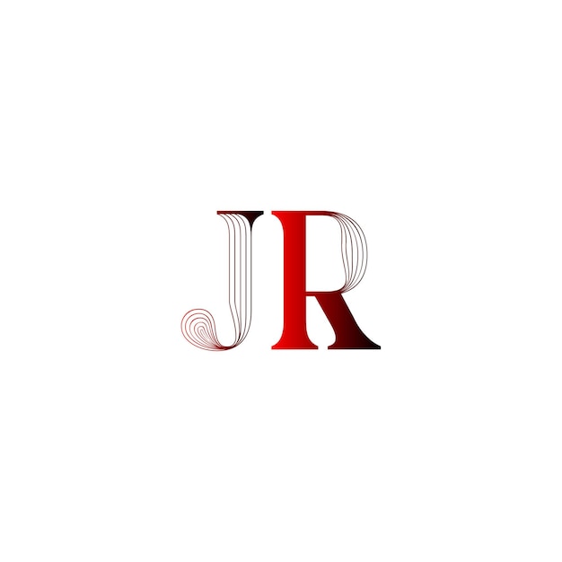 Vector letter j r logo