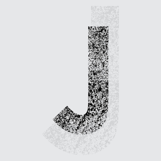 Vector letter j