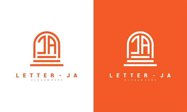 Letter ja logo icon design template premium vector premium vector