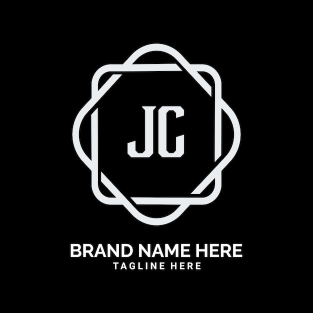 Vettore logo della lettera jc