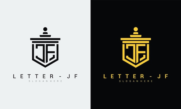 Letter jf logo icon design template premium vector Premium Vector