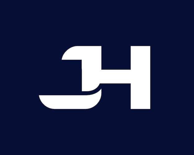 The letter Jh is on a blue background JH Logo