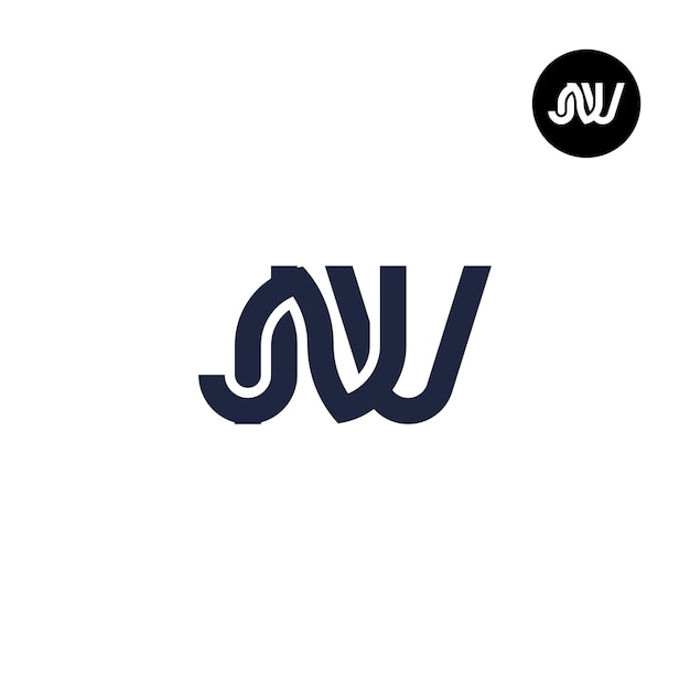 Letter JNV Monogram Logo Design