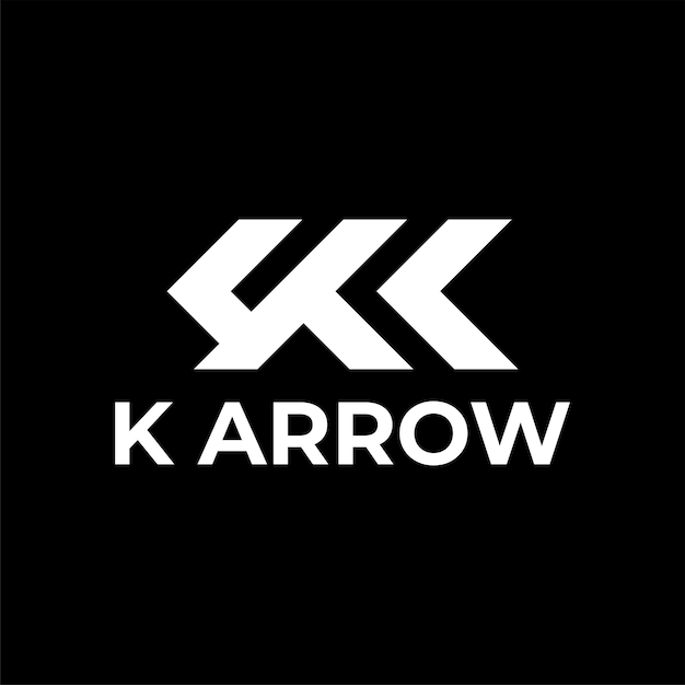 LETTER K ARROW LOGO DESIGN