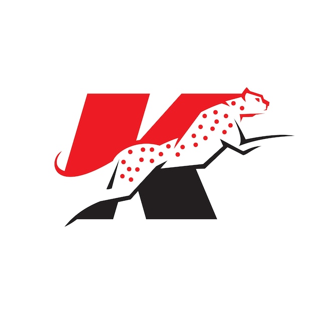 Logo k cheetah lettera k