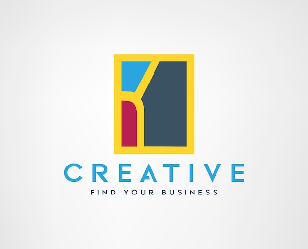 letter K creative logo design