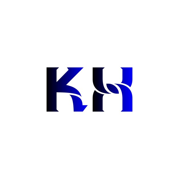 Vector letter k h logo icon