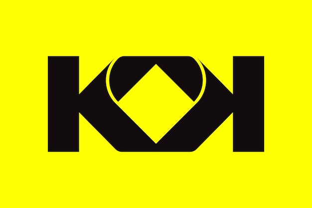 Letter k k love logo