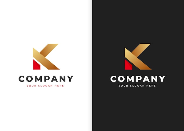 Letter k logo design template. vector illustrations