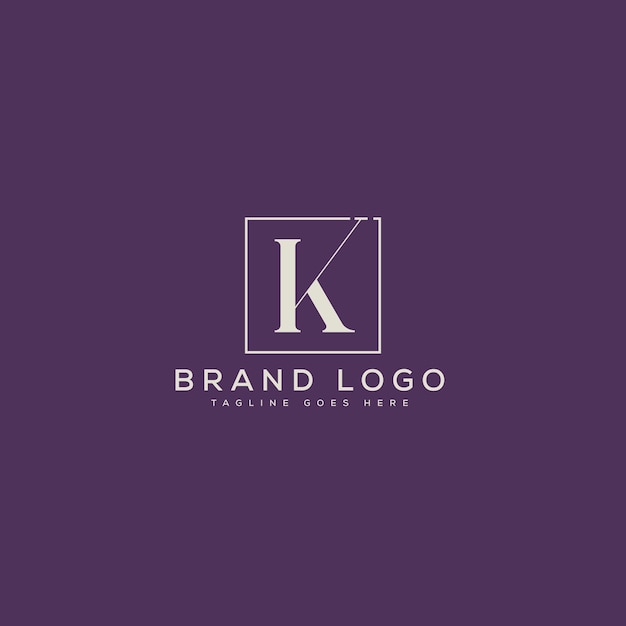 letter k logo design vector template design for brand