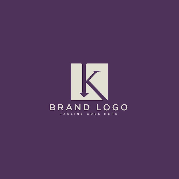 letter k logo design vector template design for brand