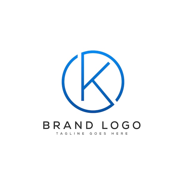 letter k logo design vector template design for brand