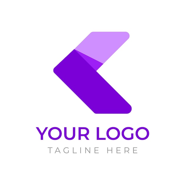 기술 비즈니스를 위한 Letter K 로고 디자인