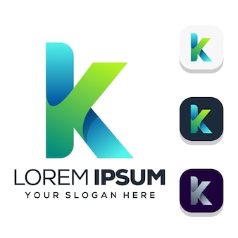 Lettera k logo design