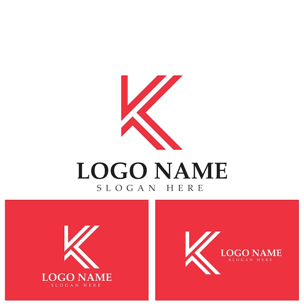 Letter k logo icon design template