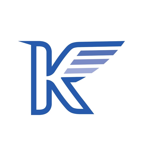 Vector letter k logo pictogram illustratie ontwerpsjabloongrafisch alfabetsymbool voor bedrijfsfinanciën logotype grafisch alfabetsymbool voor bedrijfsidentiteit