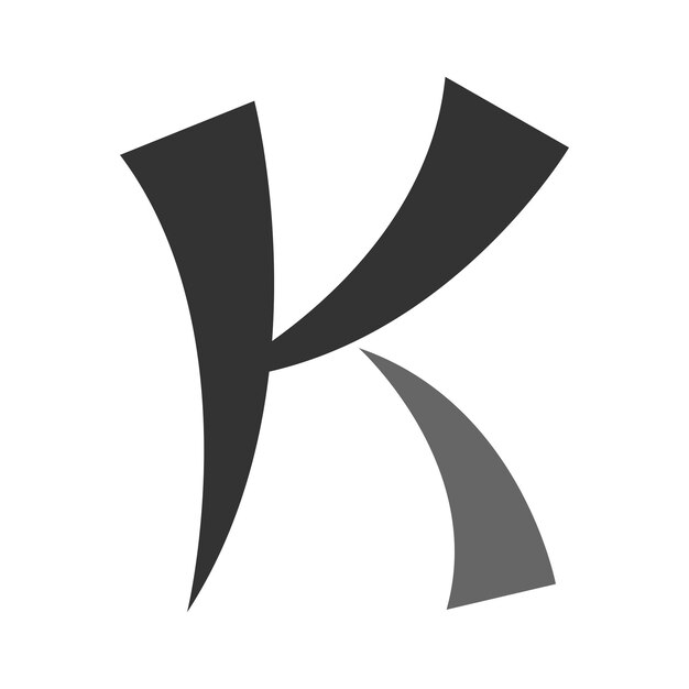 Vector letter k logo pictogram ontwerp