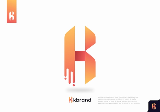 Letter K logo pictogrammalplaatje