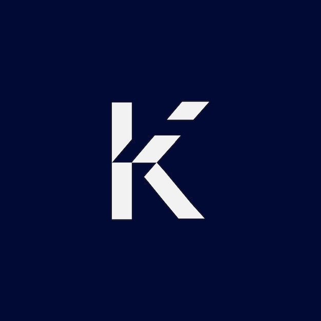 Letter k-logo teken ontwerp