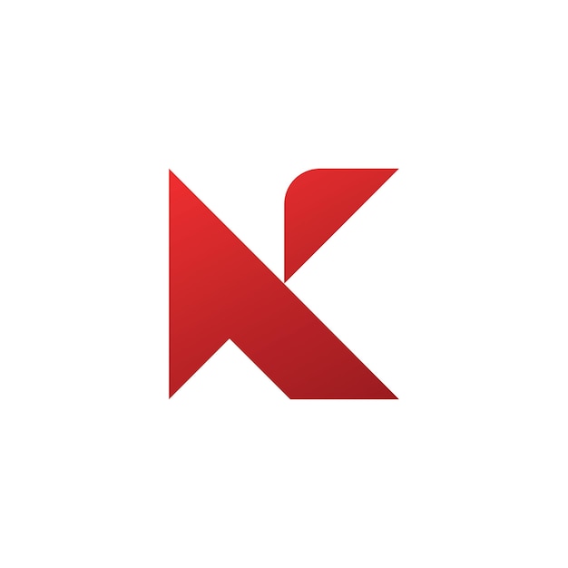 Letter k logo template elements