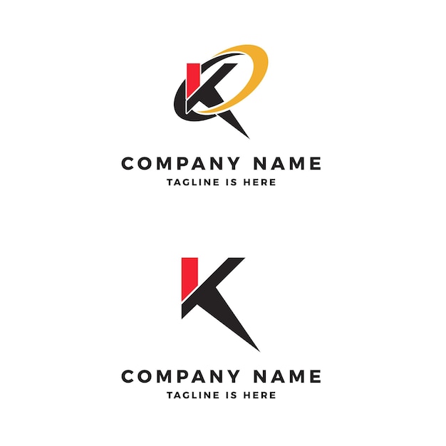 Letter k logo vector pictogram illustratie