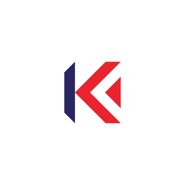 Letter k logo vector sjabloon Creatieve K Letter initiële logo ontwerp